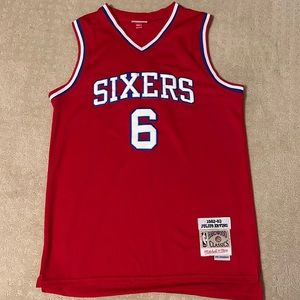 Julius Erving Philadelphia 76ers hardwood classics jersey